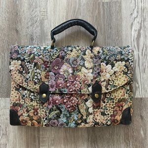 Jennie Vaughn Vintage Style Laptop Bag cottage core purse tote